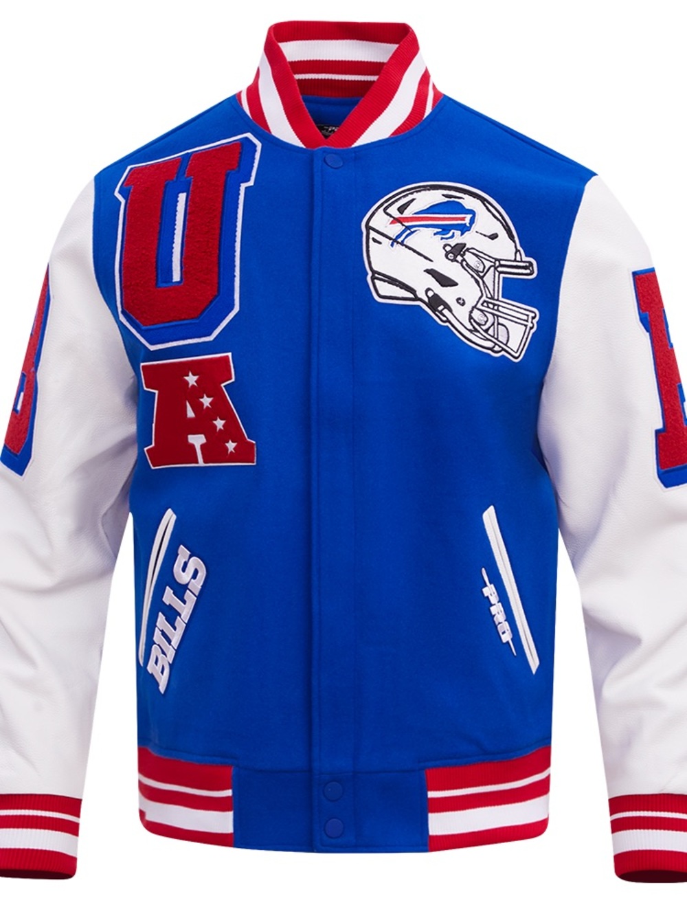 Buffalo Bills Men’s Blue & White Varsity Jacket
